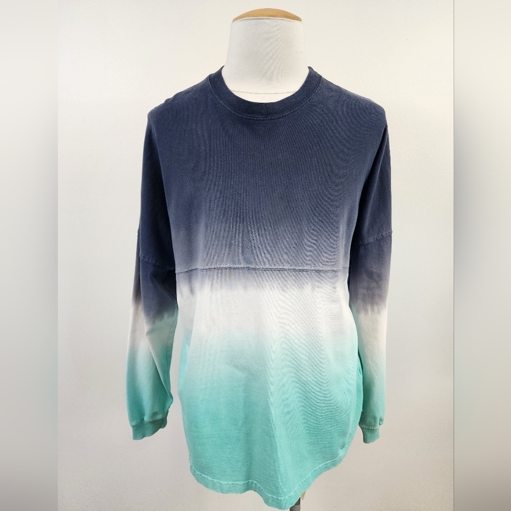 Spirit Mens Navy Teal 90s Oversized Lg Sleeve "Tulane 1834" Univserity Shirt, LG